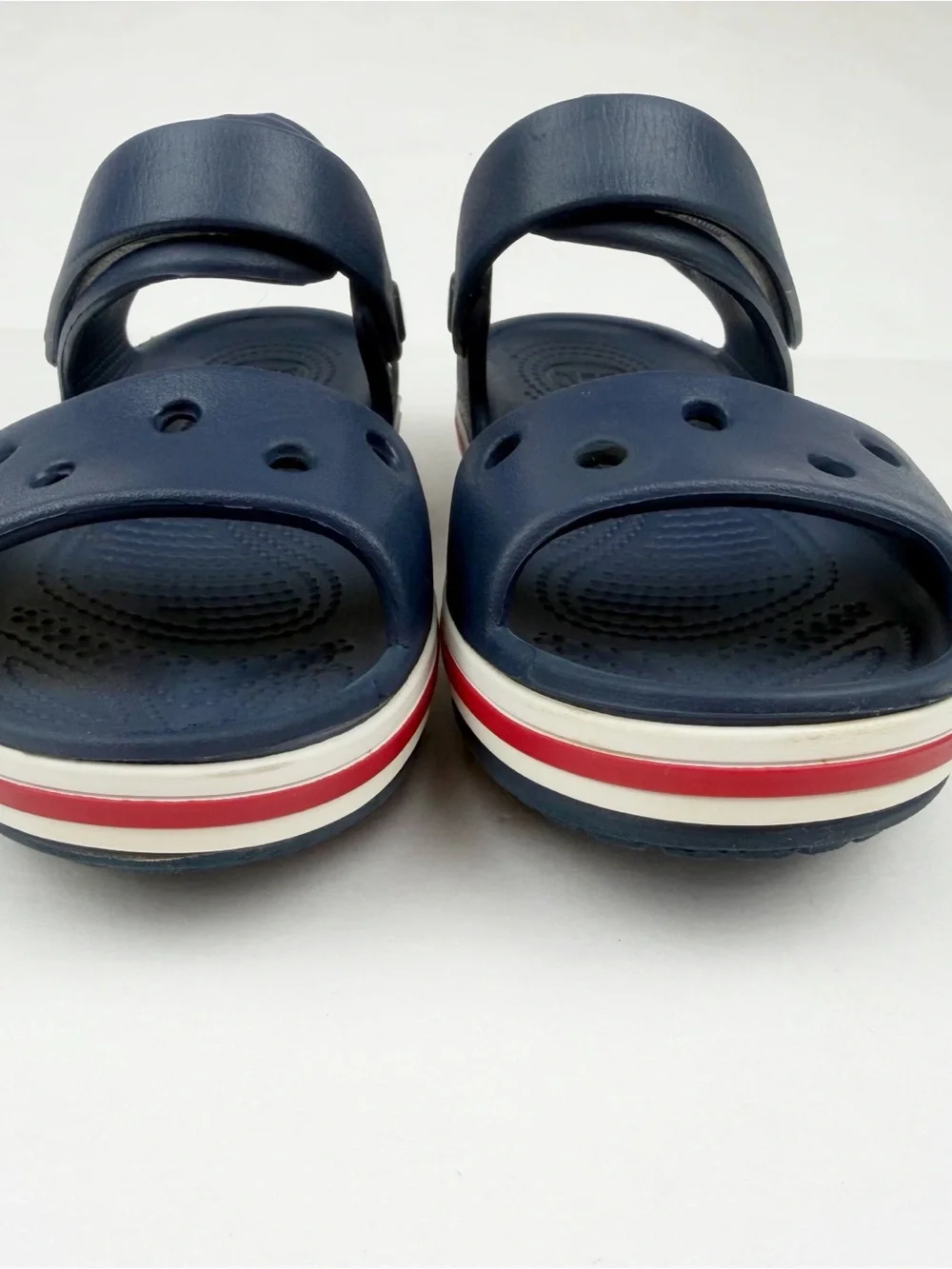 Crocs Kids Bayaband Sandals Navy Blue Lightweight Size 13C